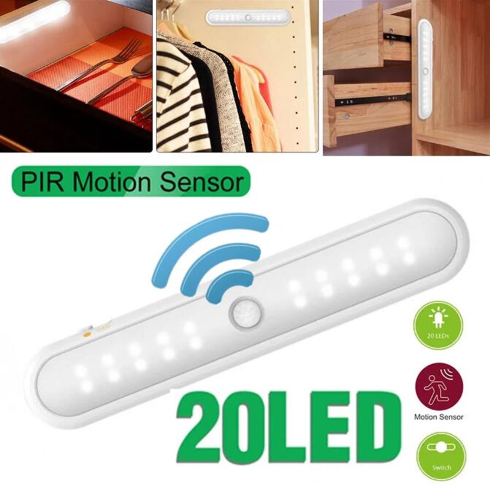 Led Lights Led Closet Light With Charging Station 30Leds Dimmer ...