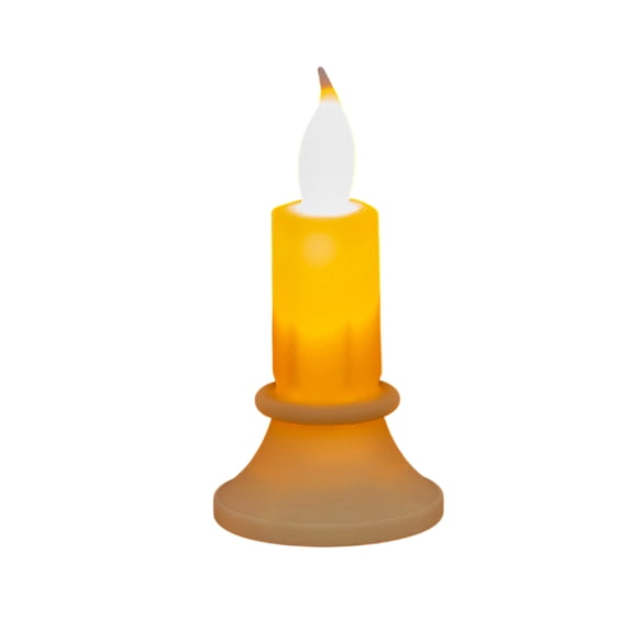 Led Lights for Decor, Battery Operated Taper Candles Flickering Flame Small Beige 4X2 Inch Led Halloween Lights, for Indoor Halloween Table, Window, Party Table Decorations, for