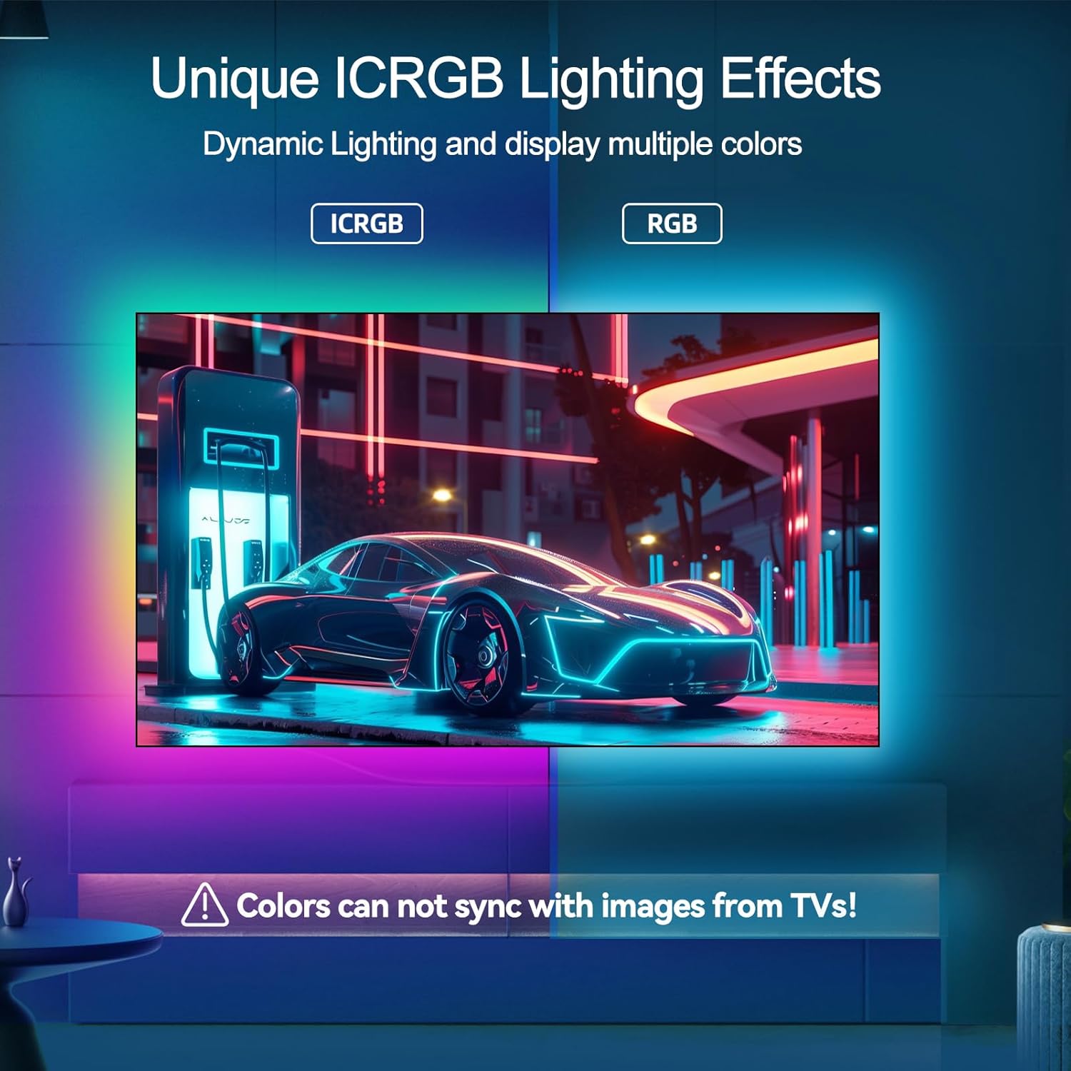 Led Lights For Tv 65 Inch, 16.4Ft Tv Led Backlight Tv Lights Behind Led For