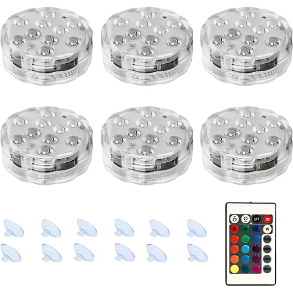 Led Lights with Remote Control and APP Control,16 Color Changing LED Light, 4 Dynamic Modes, Battery Operated Hot Tub Lights for Party, Pond, Aquarium