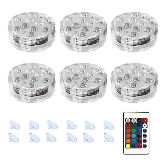 Led Lights with Remote Control, APP Control, 16 Color Changing Led Light, Waterproof Pool Underwater Led Light with 4 Dynamic Modes, Battery Operated Hot Tub Lights for Party, Pond, Aquarium