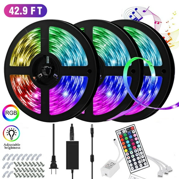 Led Lights for Bedroom, 49.2ft Led Strip Lights,Color Changing Kit with Remote Led Lights Strip for Indoor Outdoor Decoration