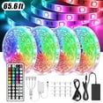 thumbnail image 1 of Led Lights for Bedroom 65.6ft, LED Lights with Remote 5050 RGB LED Strip Lights, LED Lights for Room Party Decoration, 1 of 7