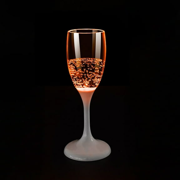 Led Luminous Light up Champagne Glasses, Stemless Champagne Flutes Ambient Glow, Food Grade Creative Wine Glasses for Parties, By VINOIC