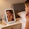 Led Makeup Mirror With Light Folding Vanity Smart High Definition Internet Celebritys Portable Student Dormitory Desktop Mirror