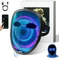 thumbnail image 1 of Ompusos LED Light-Up Cosplay Mask with Gesture Sensing, Halloween Costume Party Accessory, 1 of 7