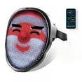 thumbnail image 1 of Led Masks with Bluetooth Programmable,for Costumes Cosplay Party Masquerade Toy,light up mask for Christmas Party,2021 Coolest Mask, 1 of 10
