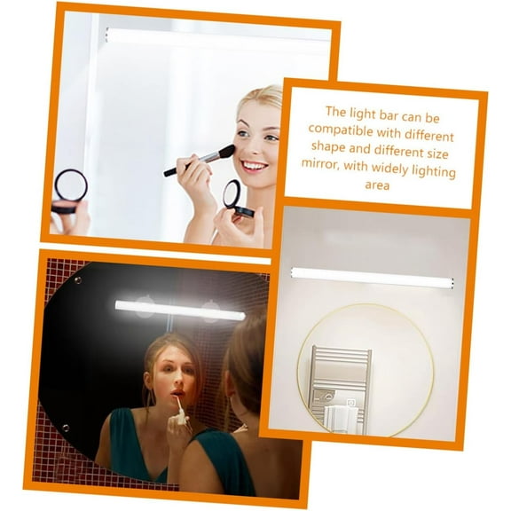 Led Mirror Lights, Suction Light For Bathroom Mirror, Light Bar Is Light Weight, Easy To Carry, Easy To Match Any Bathroom Style Decor,Wall Mount Light Fixture Indoor