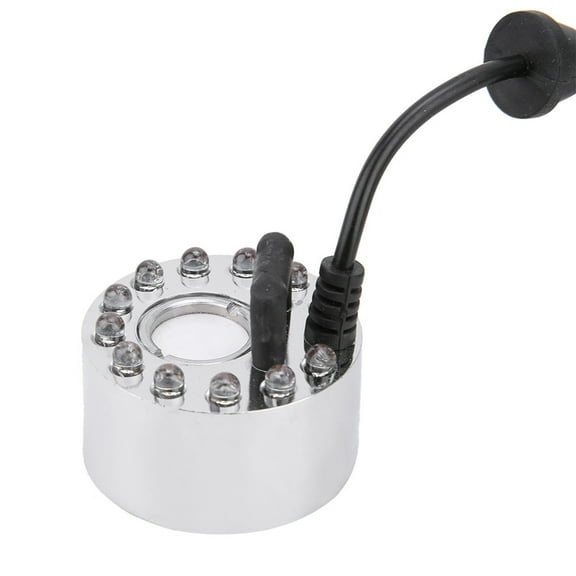 Led Mist Maker, Fish Atomizer Led Colored Litter Atomizer Aquarium Landscaping Silver, Colorful Aquarium Reptile Mist Maker Lighting Humidifier Atomizer Landscape Decoration