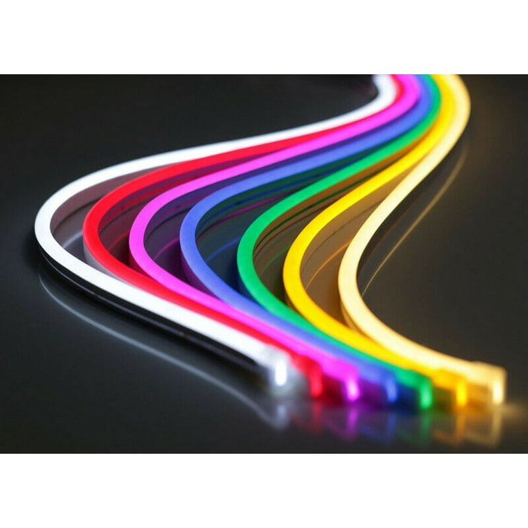 LED Neon Rope Light 12V LED Strip Lights Waterproof Silicone Rope Light for Indoor Outdoor Decoration, Size: 1m/3.3ft, Blue