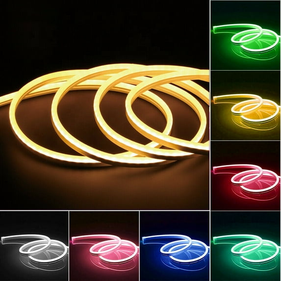 Led Neon Rope Light 12V LED Strip Lights Waterproof Silicone Rope Light for Indoor Outdoor Decoration