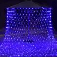 thumbnail image 1 of Led Net Mesh String Lights Outdoor Christmas Net Lights, 5FT x 5FT 96 Led String Light with 8 Modes, Connectable Fairy Light for Outdoor, Indoor, Christmas Tree, Party Decor, Blue, 1 of 7