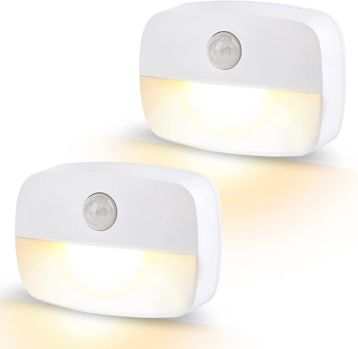 Led Night Light. 2 Pack Motion Sensor Lights Indoor. Stick On Night ...