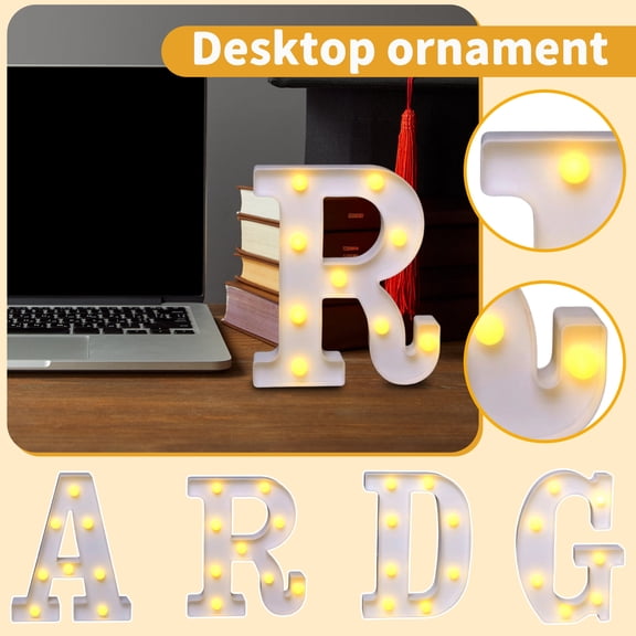 Led Night Light, 9 In, Letter Wall Decor, Warm Light, Led Light Battery Powered, 2026 Graduation Decorations, Birthday Decorations, Desk Decoration, 1 Pc