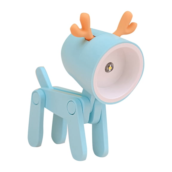 Led Night Light | Colorful Night Light | Battery Powered Night Light for Desk Use, Blue Small Desk Lamp for Home Office