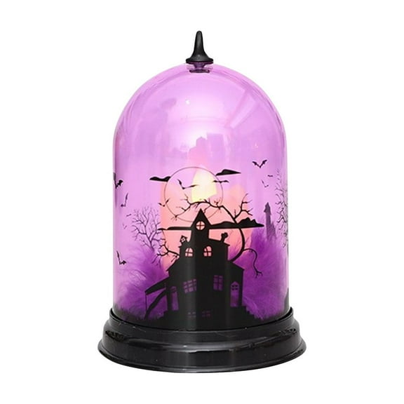 Led Night Light, Innovative Design With Glass Cover And Hanging Ring, Suitable For Home Haunted House Decoration Props Electronic Candles Festival Small Exquisite