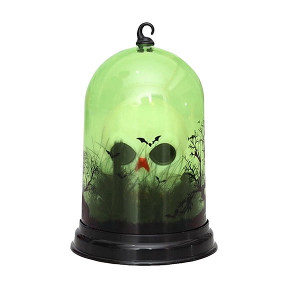 Led Night Light, Skull Themed Decorative Lamp With Hanging Ring, Battery Powered Safe Low Voltage And One-Button Disassembly For Home Haunted House Party Festival