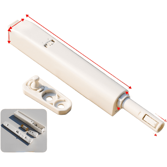 Led Push To Open Cabinet Door Latch Self Locking No Handle Light Up Drawer Catch