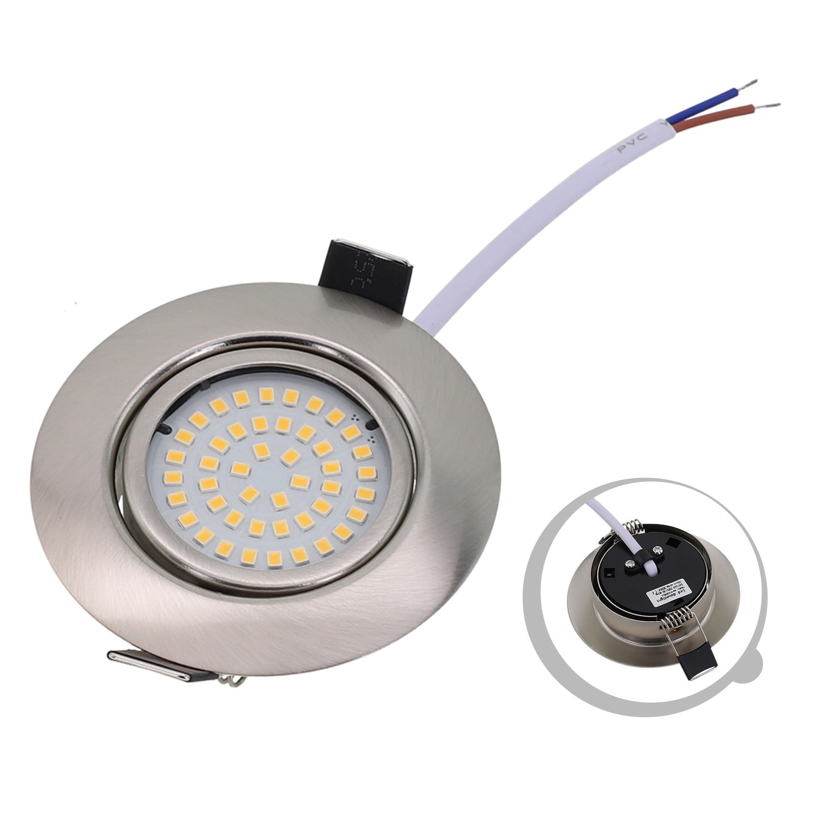 Led Recessed Spotlight Flat Dimmable 5W Bathroom Recessed Light 3000K ...