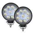 thumbnail image 1 of Led Round Light Bar 2PCS 4" 140w 14000LM Flood Light Pod Off Road Fog Driving Roof Bar Bumper for Jeep, SUV Truck, Hunters, ATV, 1 of 7