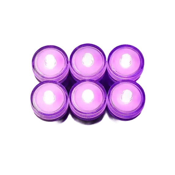 Led Round Waterproof Electronic Tea Light, Pink Color, Submersible Led Light For Fish Tank, Bar, Party, Wedding Decoration