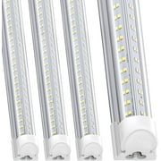 Led Shop Lights 4FT 4 Packs, 75W 9500LM 5000K, Linkable 4ft Led Shop Light, Super Bright 4 Foot Led Shop Lights for Workshop, V Shape 4 ft Led Light Fixture, 4 Row Led Tube Lights