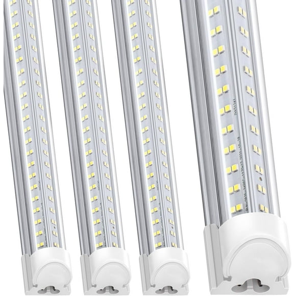 Led Shop Lights 4FT 4 Packs, 75W 9500LM 5000K, Linkable 4ft Led Shop Light, Super Bright 4 Foot Led Shop Lights for Workshop, V Shape 4 ft Led Light Fixture, 4 Row Led Tube Lights