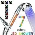 thumbnail image 1 of Led Shower Head, High Pressure Handheld Shower Head with 7 Color Changing Lights Water Saving Filter Showerhead for Dry Skin and Hair, 1 of 8