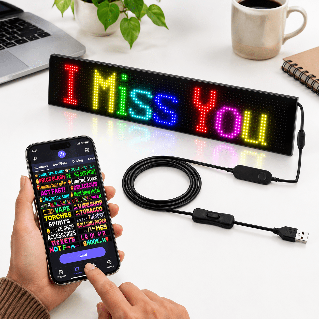 Digital Signz Led Sign Scrolling Flexible Advertising Digital Signs Car Control By ...