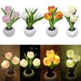 thumbnail image 1 of Led Simulation Tulip Night Light Fake Flower Table Lamp Ornaments For Home Living Room Desktop Decor, 1 of 9