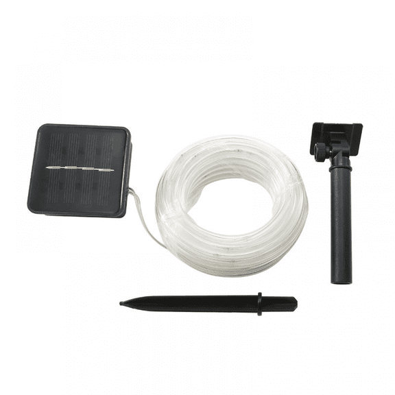 Led Solar Outdoor Light, 8 Modes, Color Change, Solar Sprite Light, Waterproof Outdoor String Light (100 Lights White Light)
