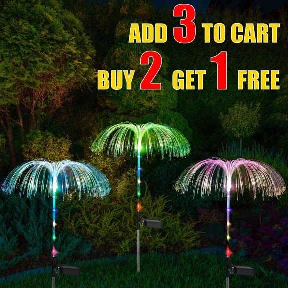 Led Solar Powered Garden Lights 7 Color Changing Landscape Lamp Outdoor Decor Us