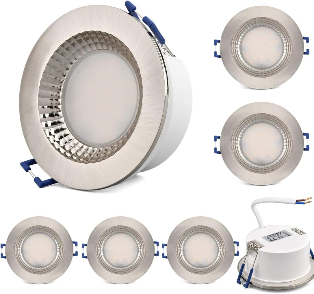 Led Spot Encastr Extra Plat W Lm Spots De Plafond Blanc Chaud