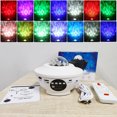 Led Star Projector Light With Colour Changing Music Box Bluetooth Timer