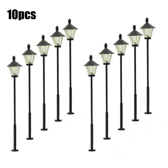 Led Street Lamps H0 Tt Parking Lights 55cm 12-19V Parking Lights Set 10 Pieces