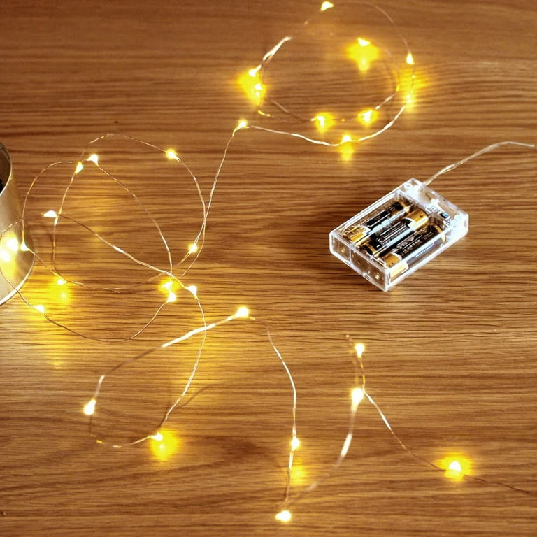 Led String Lights, Battery Powered Copper Wire Starry Fairy Lights