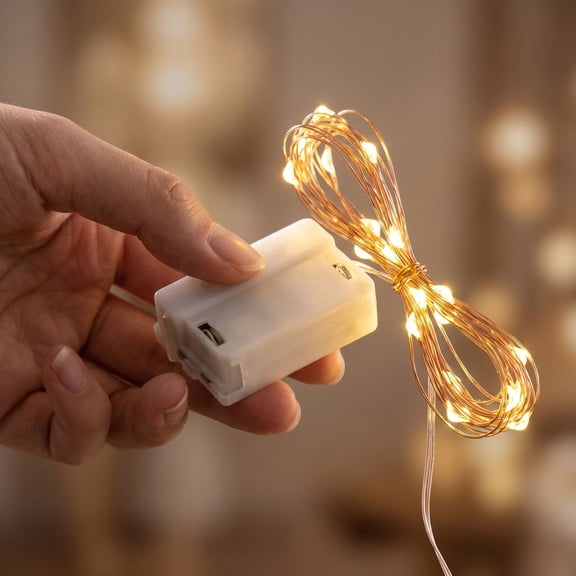 Led String Lights, Led Battery Operated Fairy Lights, Small Led Lights, Micro Led Lights, 118 Inch Copper Wire Battery Powered Decorative Lights for Flower Bouquet, Holiday,