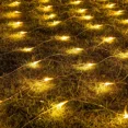 thumbnail image 1 of Led String Lights Net Mesh Lights 8 Modes 5ft x 5ft 96 Led Expandable Christmas Net Lights for Christmas Wedding Party Home Garden Lawn Bushes Indoor Outdoor Decor(Warm White), 1 of 5