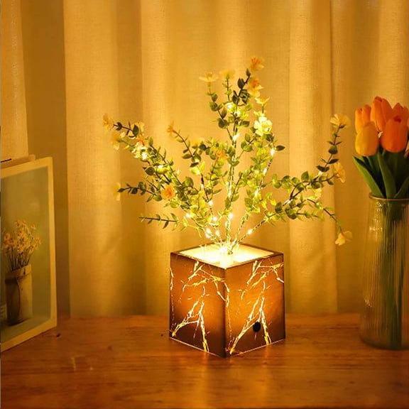 Led String Lights Tulips Artificial Flowers Lights Modeling Night Lights Camping Lights Ambient Lights Tree Lights For Bedroom Christmas Parties Wedding Centerpiece Decoration