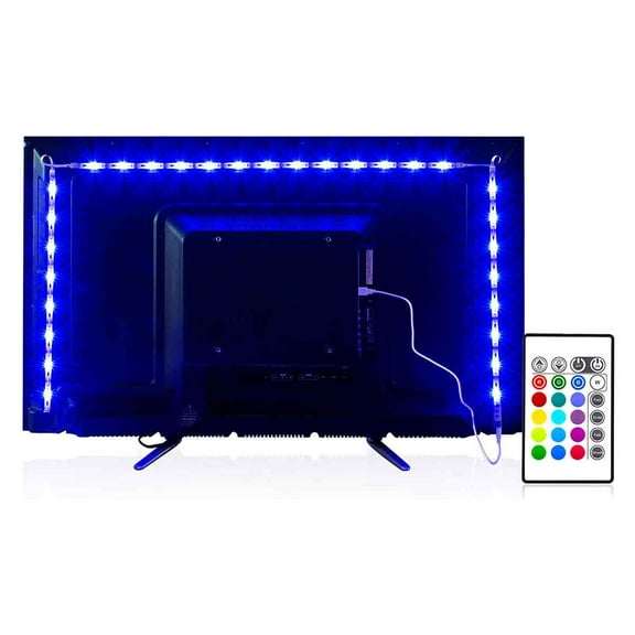 Led Strip Light 6.56 Feet, Suitable For 40-60 Inch Tv Usb Backlight Kit, With Remote Control -16 Color 5050 Offset High-Definition Tv