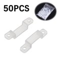 thumbnail image 1 of Led Strip Light Clips, 100 Pcs Flexible Mounting Fixer For 8-12Mm Led Strips, Translucent Fastener Clips For 5050 5730 3528 2835 Led Strips, Durable & Easy To Install Led Strip, 1 of 8