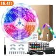 thumbnail image 1 of Led Strip Lights 16.4 ft for Bedroom, Room RGB Color kit with Remote and Power Supply, 1 of 8