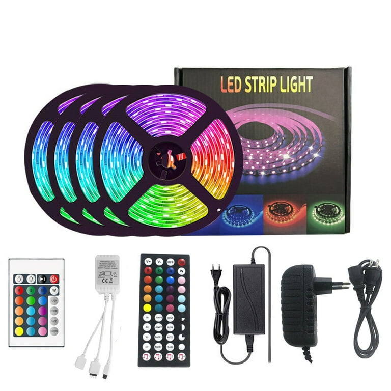 Led Strip Lights 50ft Smart Light Strips with Control Remote 5050