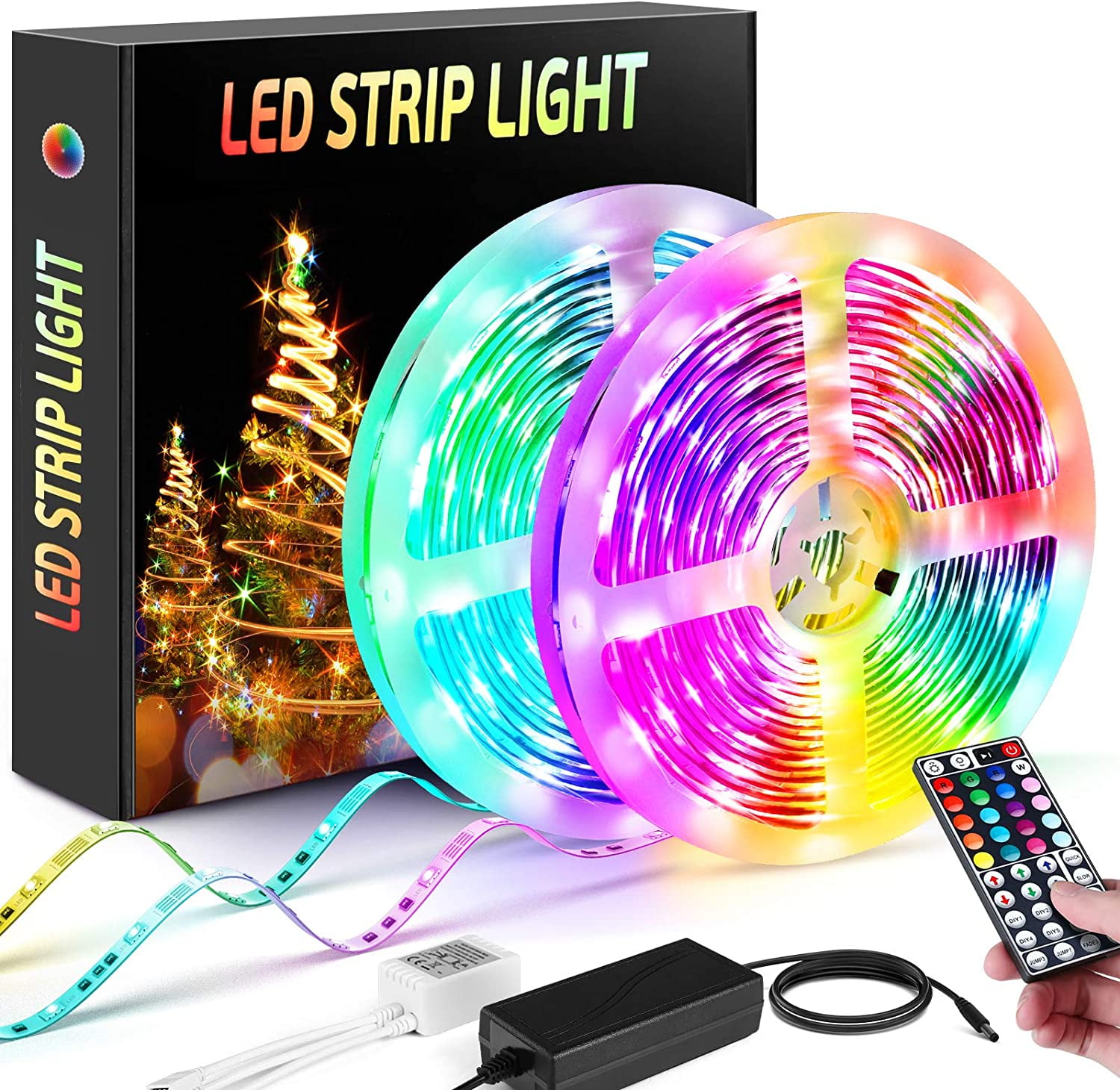 HOKEKI LED Strip Lights, 16.4in Smart Lamp, RGB, Remote Control