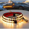 thumbnail image 1 of Led Tailgate Light Bar Strip，It Features Steering and Reversing Functions, and Adopts A Dynamic Amber Taillight Arrow Design, Suitable for All Vehicle Models., 1 of 9