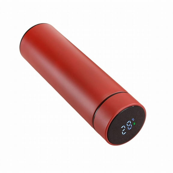 Led Temperature Display Water Bottle, Double-Walled Vacuum Insulated Stainless Steel Mug, Leak-Proof Travel Tumbler Keeps Cold 12H Hot 8H, Sports & Automotive Use