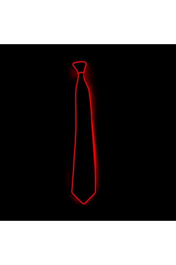 Led Tie Light Up Ties Novelty Necktie For Men LED Light Up Ties Costume Accessory Light Up NecktiesRed