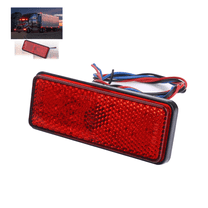 Led Trailer Tail Light Bar, 8 Inch 24 Red Led Brake Lights Strip Assembly, IP67 Waterproof Trailer Light Kit for Golf Cart, for Marine Boats Golf Cart Offroad Truck RV UTV ATV