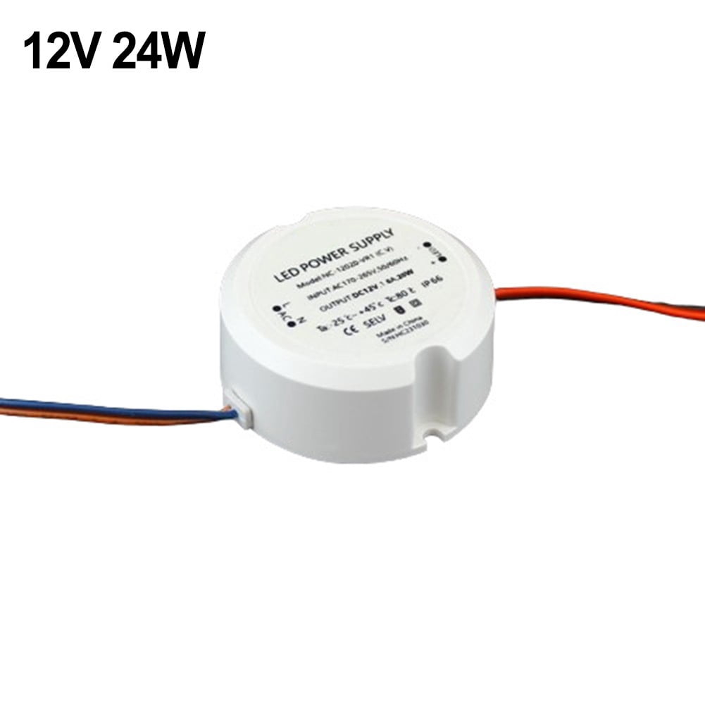 Led Transformer 12V/24V 24W Ip66 Ring Led Constant Voltage Power Supply White