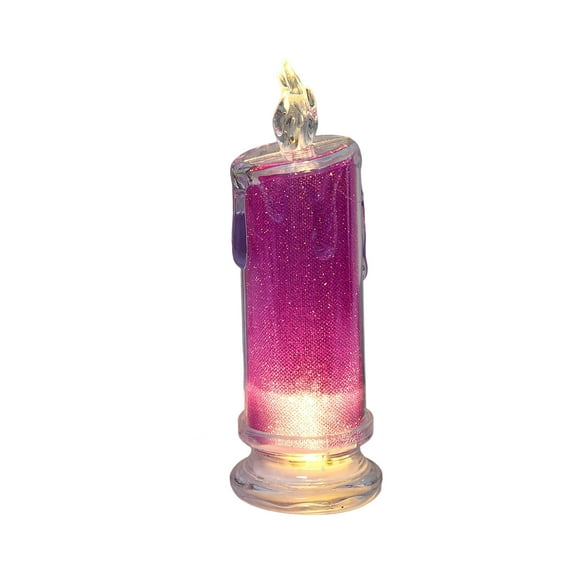 Led Transparent Pillar Flameless Candles, Holiday Decoration Candles For Indoor Outdoor, Battery Powered With Steady Warm Glow Light, No Open Flame Safe Design